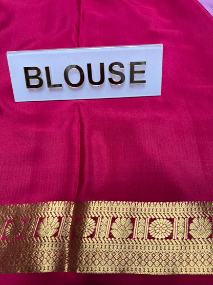 Pure Mysore Silk Saree.