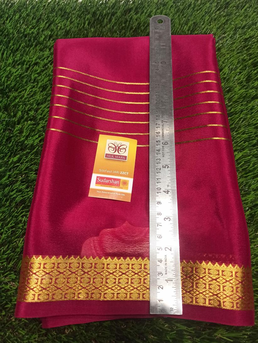 Pure Mysore Silk Saree (60 Grams )