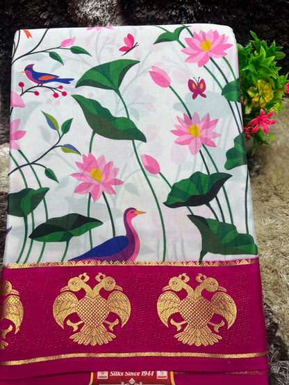 Pure Mysore Silk Saree.