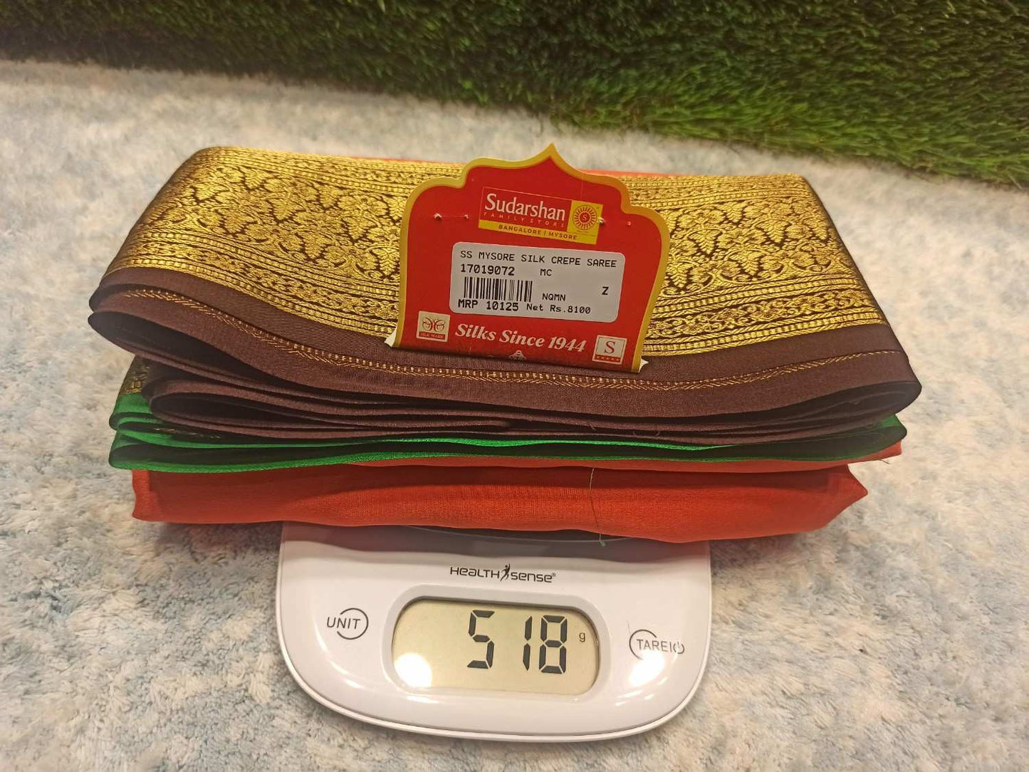 Pure Mysore Silk Saree.