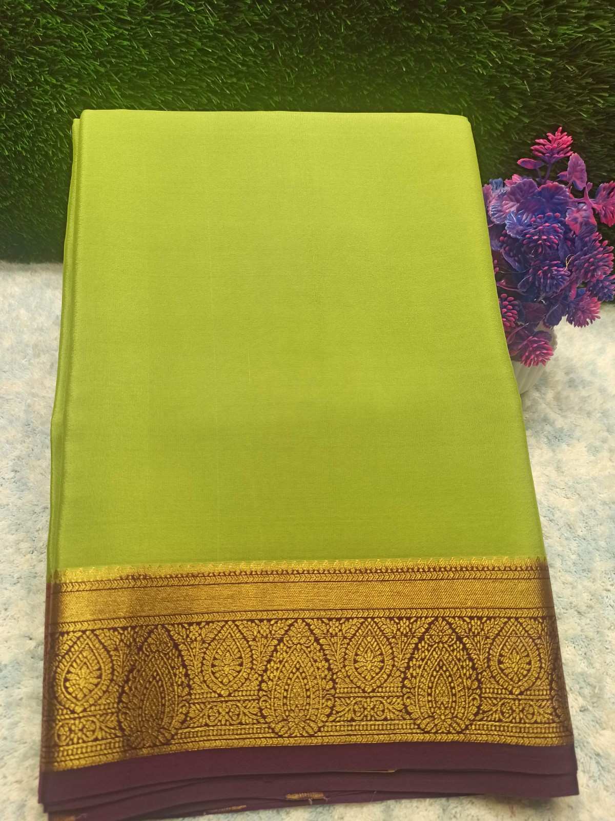 Pure Mysore Silk Saree.