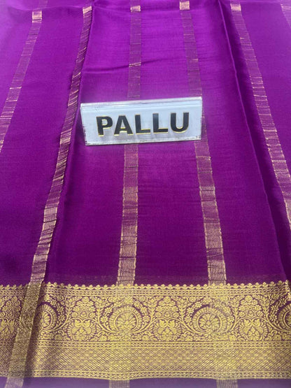 Pure Mysore Silk Saree.