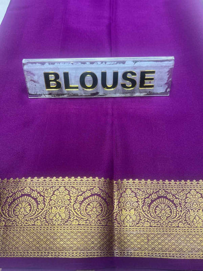 Pure Mysore Silk Saree.