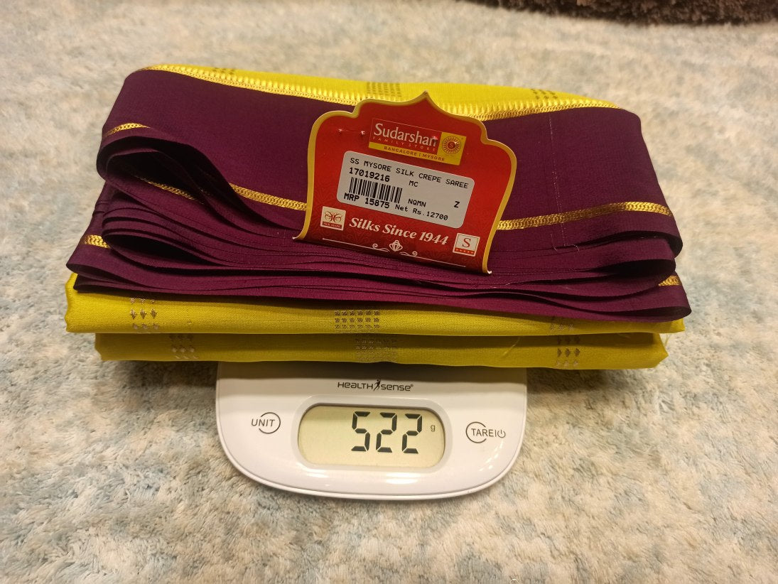 Pure Mysore Silk Saree.