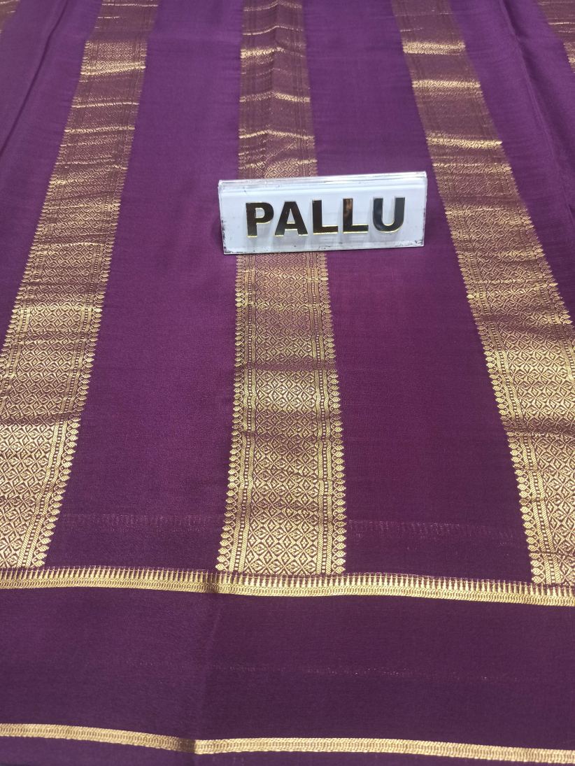 Pure Mysore Silk Saree.