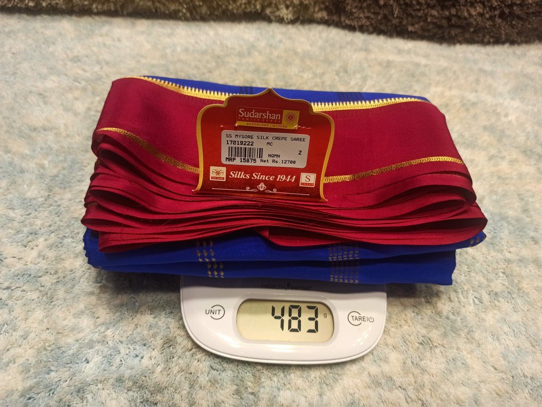 Pure Mysore Silk Saree.