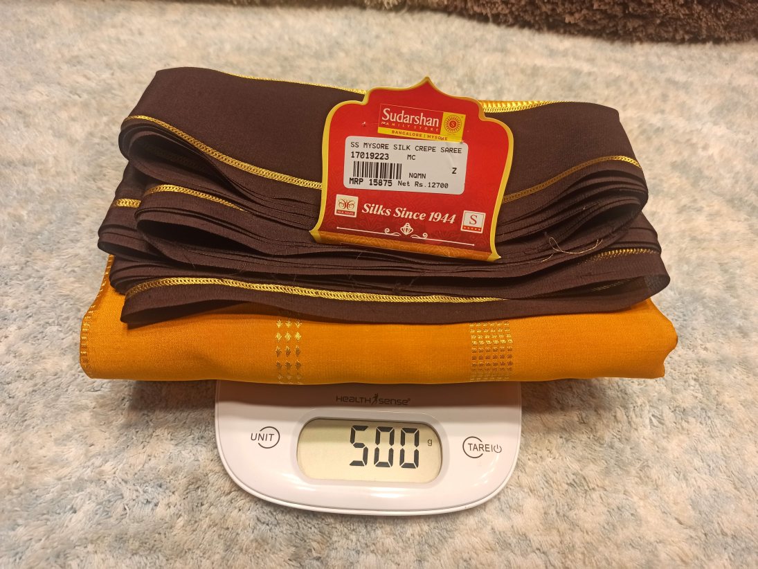 Pure Mysore Silk Saree.