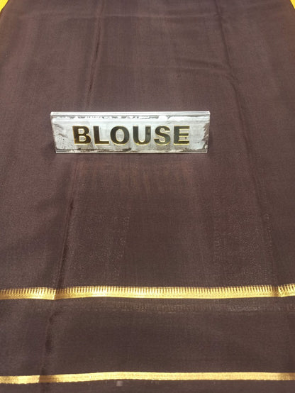 Pure Mysore Silk Saree.