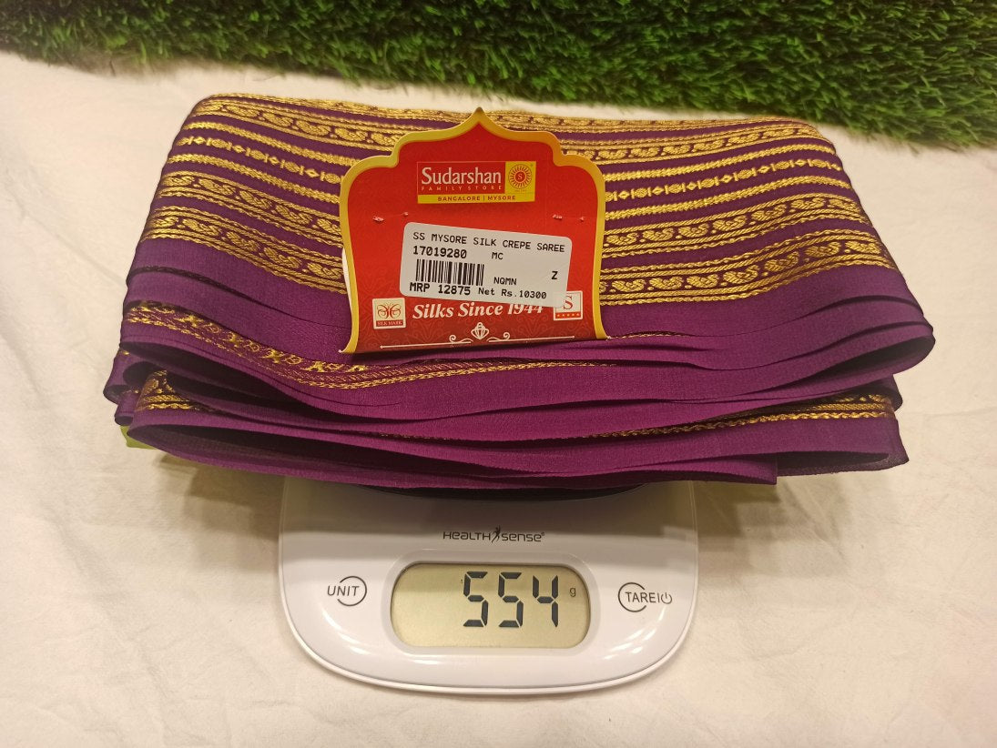 Pure Mysore Silk Saree.