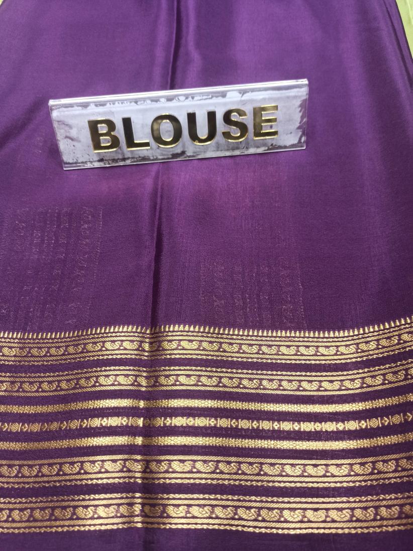 Pure Mysore Silk Saree.