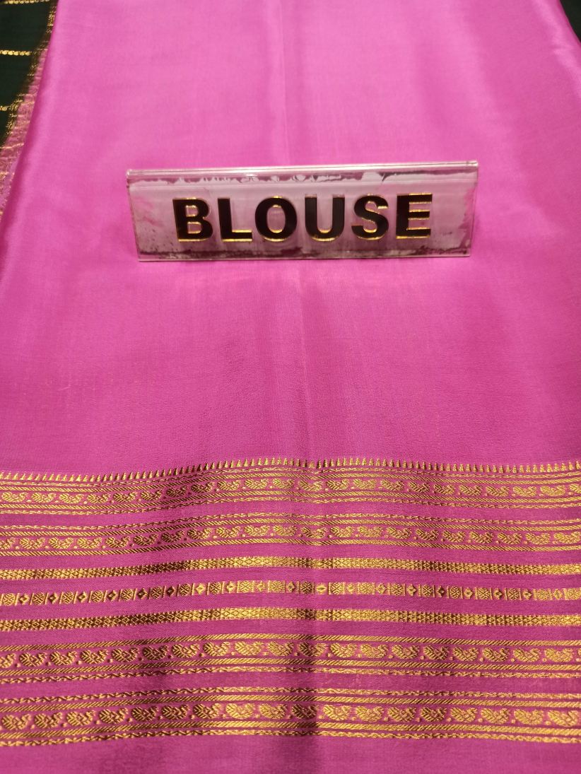Pure Mysore Silk Saree.
