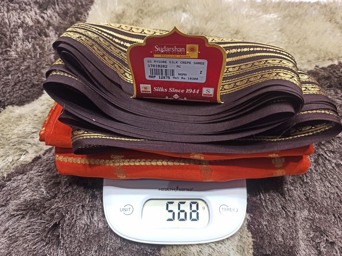 Pure Mysore Silk Saree.