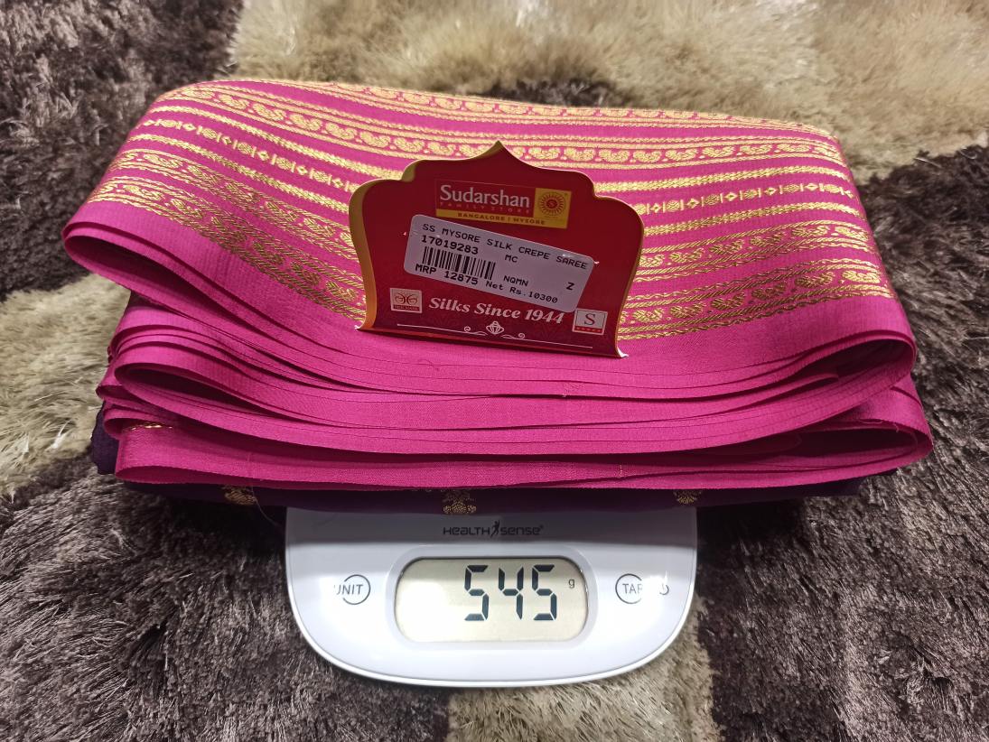 Pure Mysore Silk Saree.