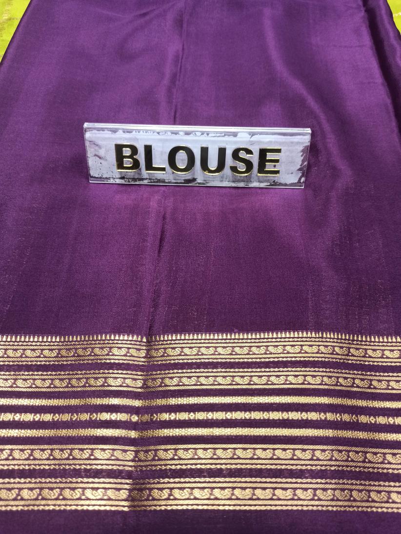 Pure Mysore Silk Saree.