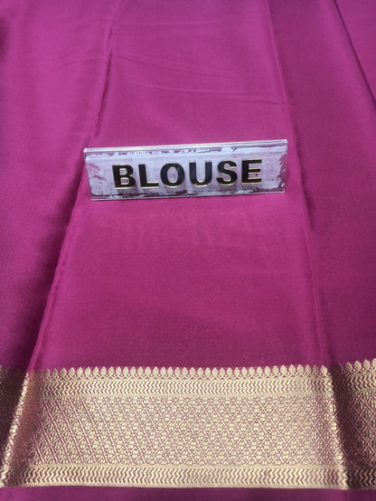 Pure Mysore Silk Saree.