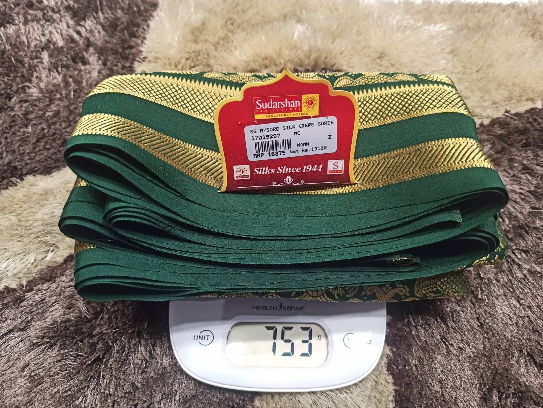 Pure Mysore Silk Saree.