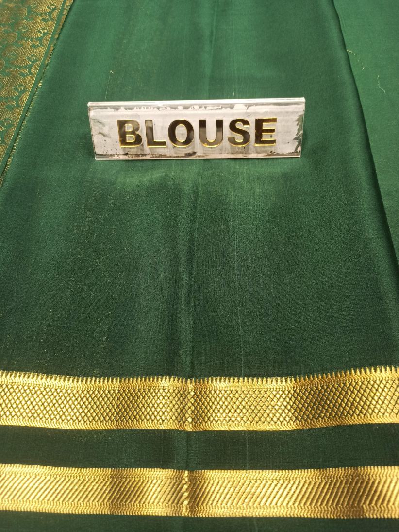 Pure Mysore Silk Saree.