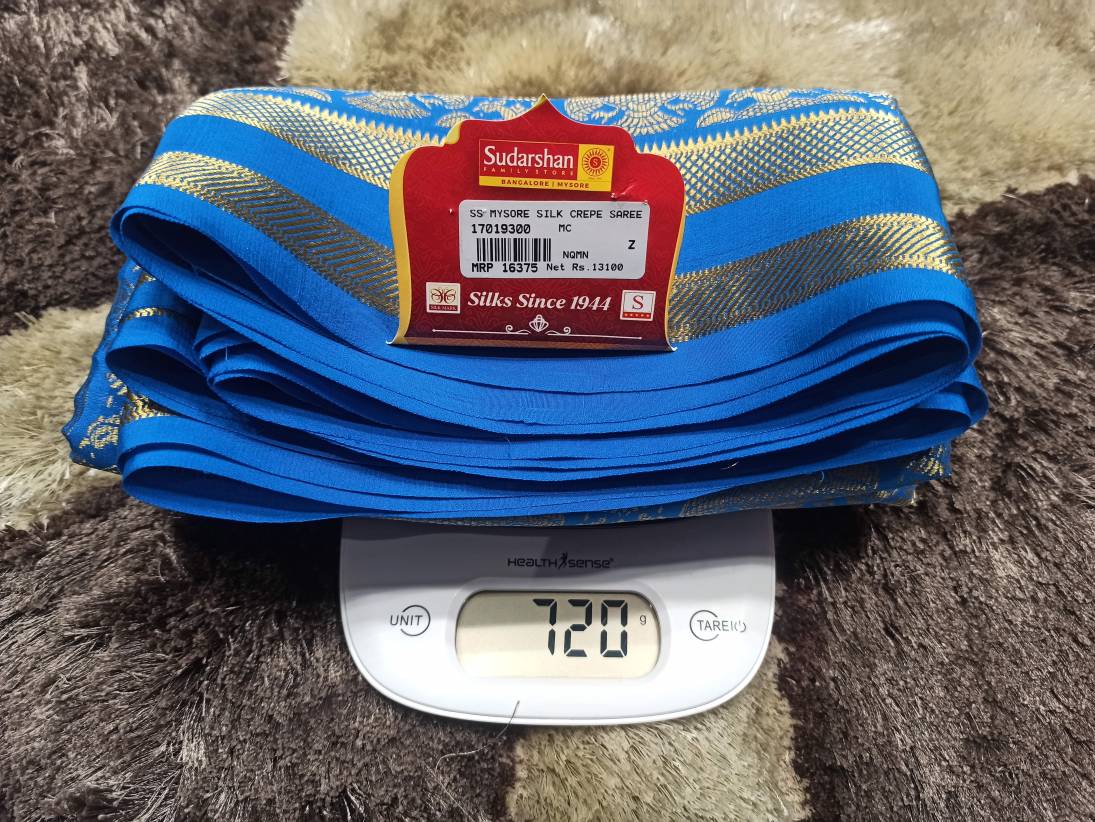 Pure Mysore Silk Saree.