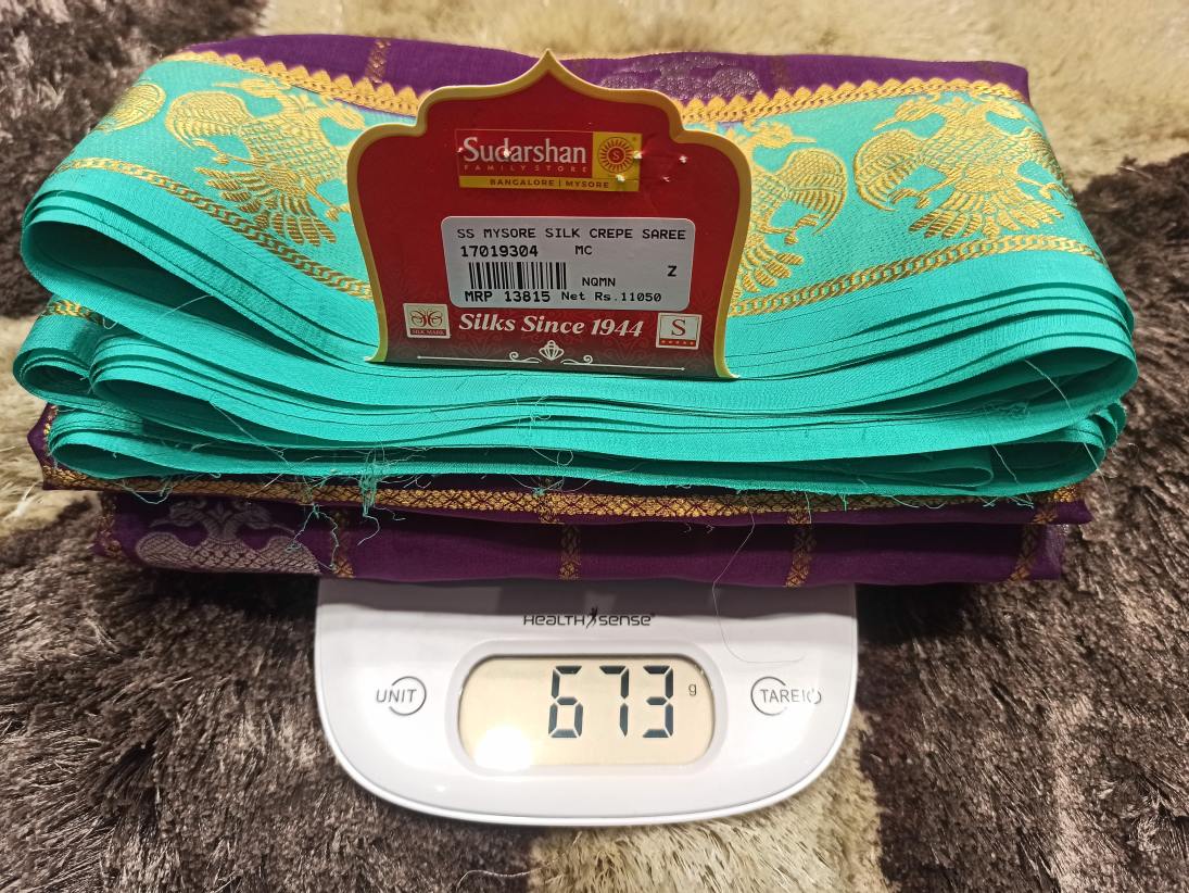 Pure Mysore Silk Saree.