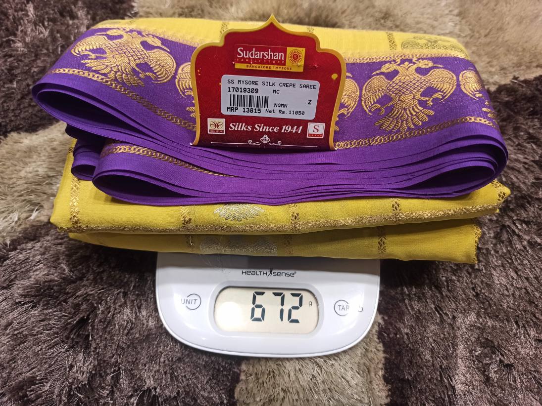 Pure Mysore Silk Saree.