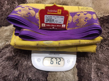 Pure Mysore Silk Saree.