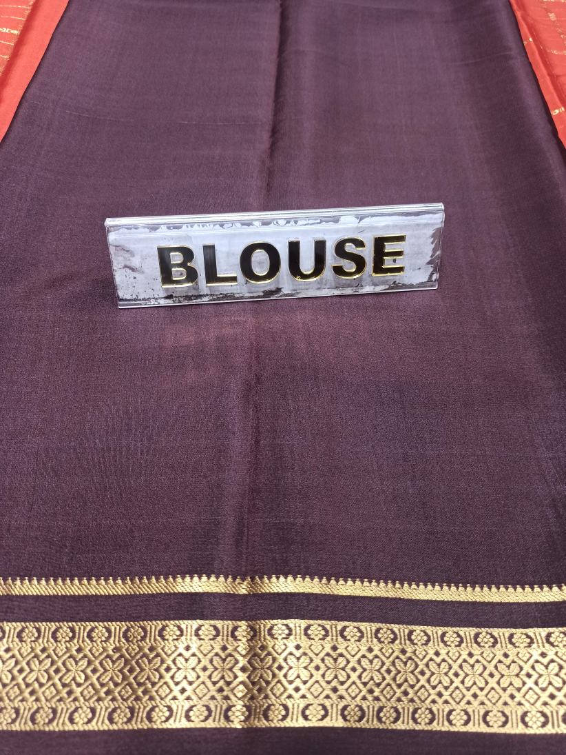 Pure Mysore Silk Saree.