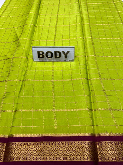 Pure Mysore Silk Saree.