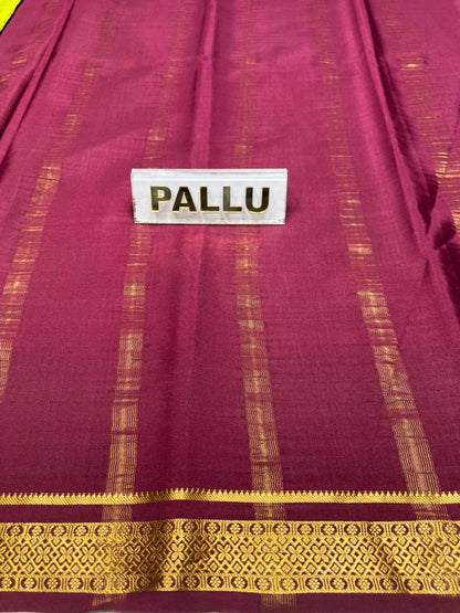 Pure Mysore Silk Saree.