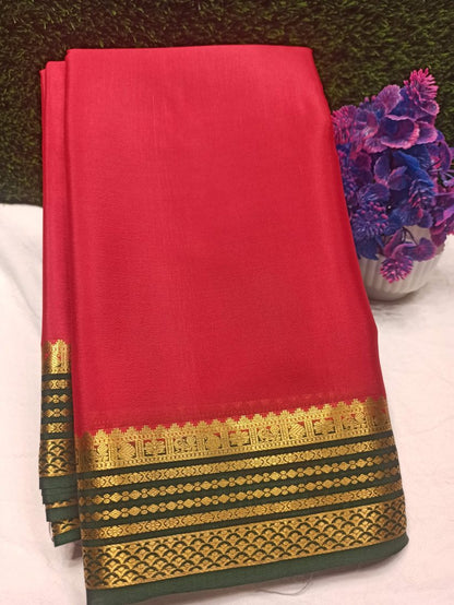 Pure Mysore Silk Saree ( 60 Grams )