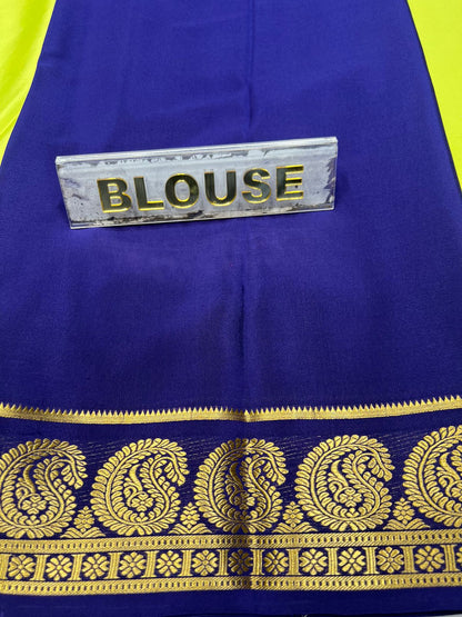 Pure Mysore Silk Saree.