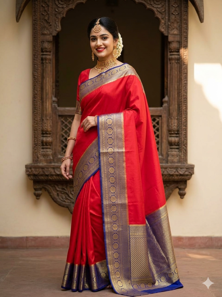 Pure Mysore Silk Saree.