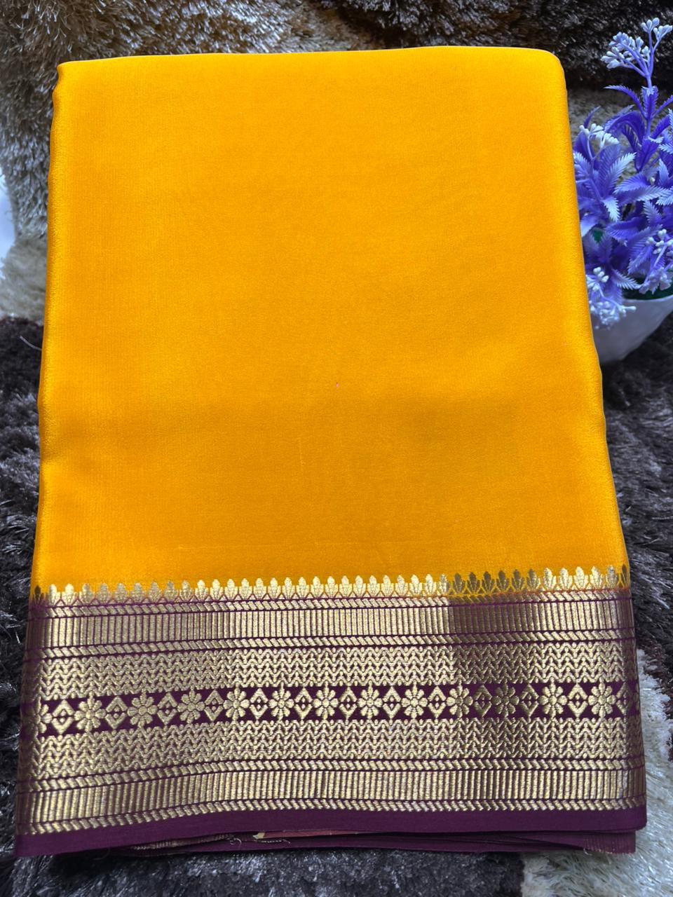 Pure Mysore Silk Saree.