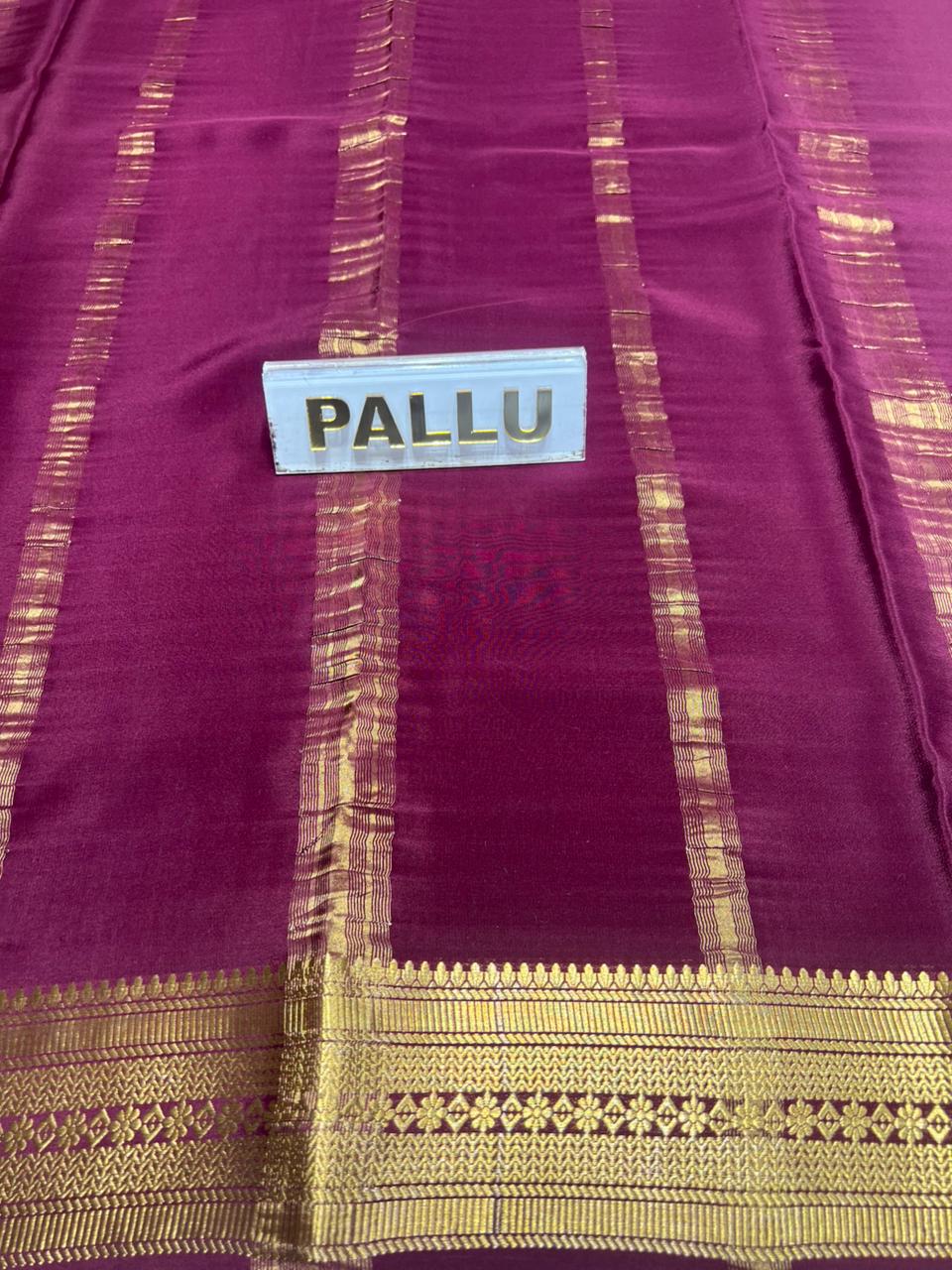 Pure Mysore Silk Saree.