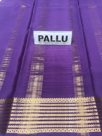 Pure Mysore Silk Saree.