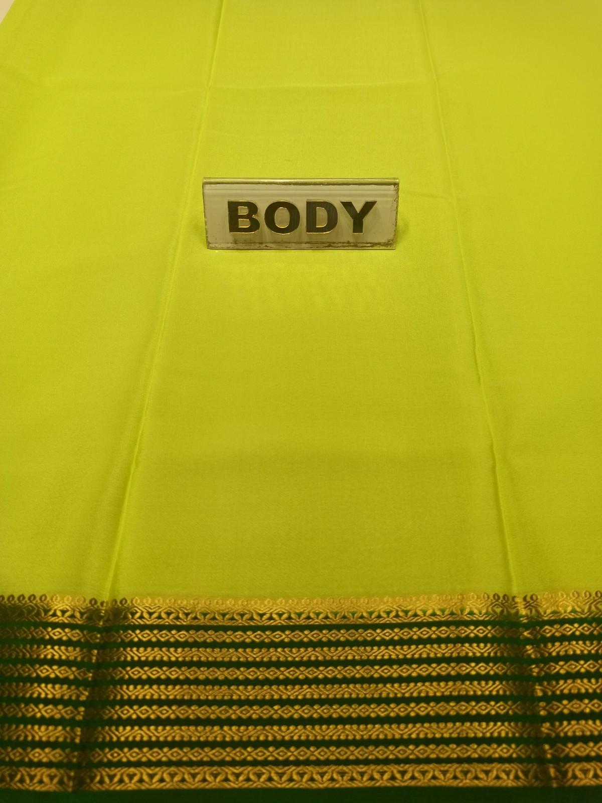 Pure Mysore Silk Saree.