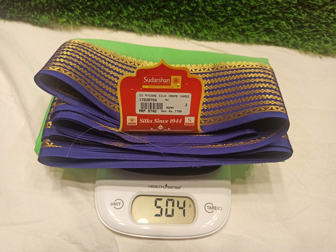 Pure Mysore Silk Saree.