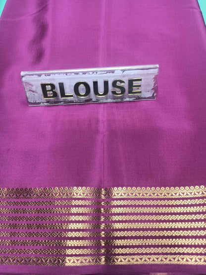 Pure Mysore Silk Saree.