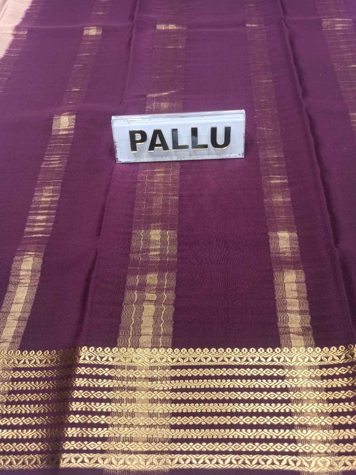 Pure Mysore Silk Saree.