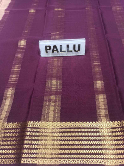 Pure Mysore Silk Saree.