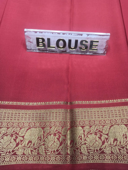 Pure Mysore Silk Saree.