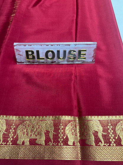 Pure Mysore Silk Saree.