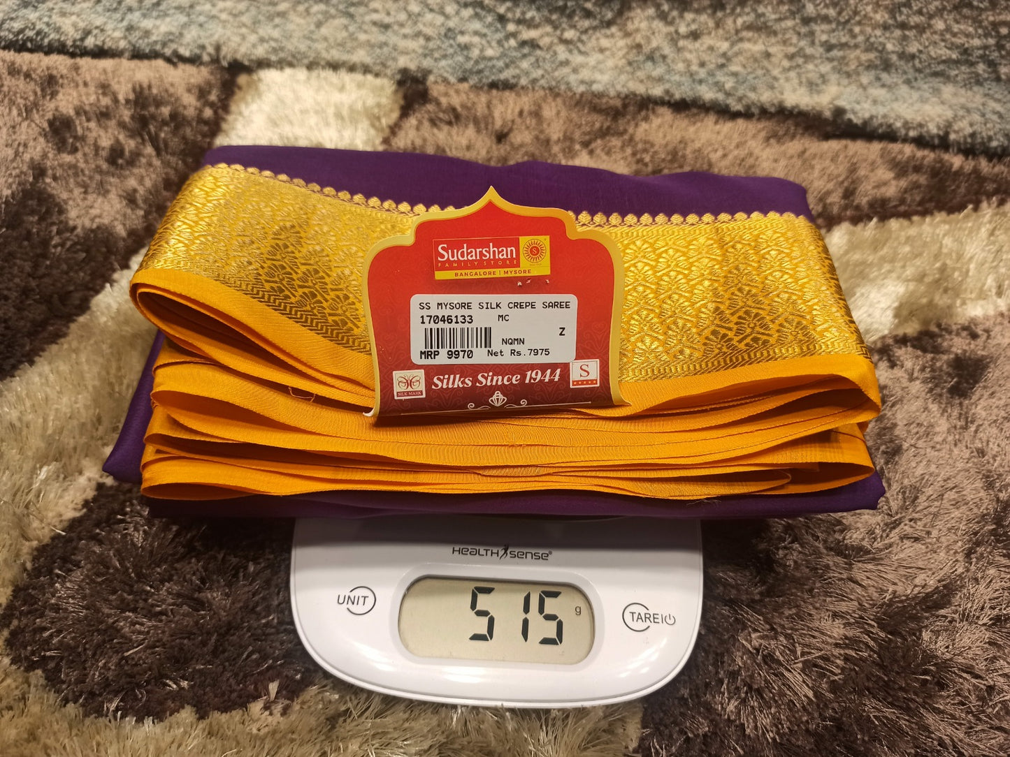 Pure Mysore Silk Saree.