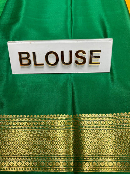 Pure Mysore Silk Saree.
