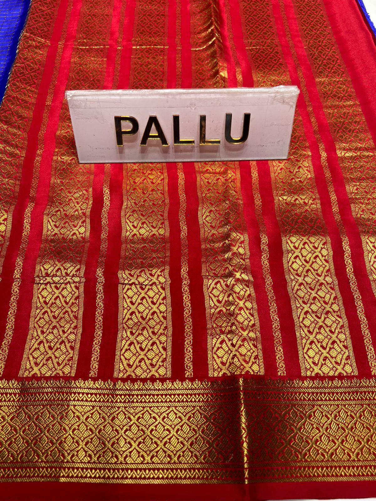 Pure Mysore Silk Saree.