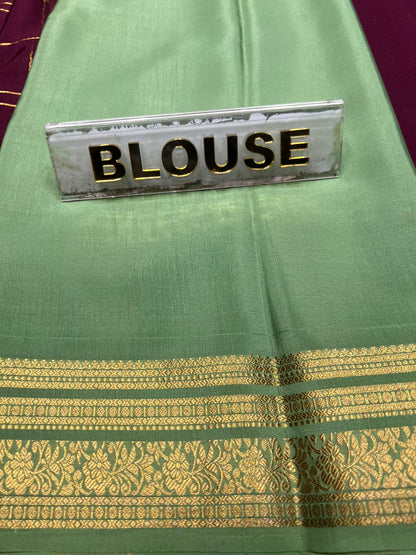 Pure Mysore Silk Saree.