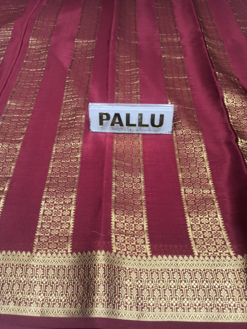 Pure Mysore Silk Saree.