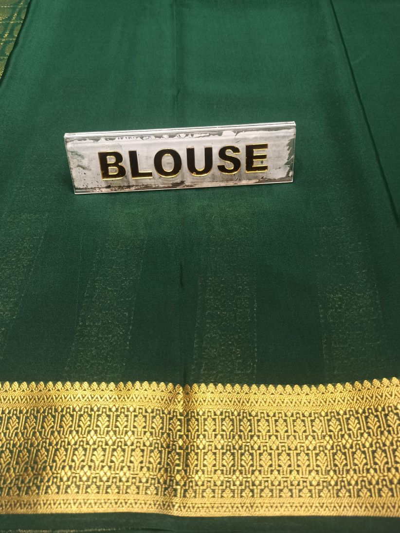 Pure Mysore Silk Saree.
