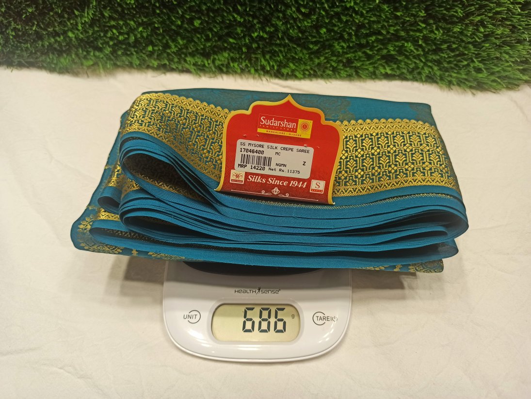 Pure Mysore Silk Saree.