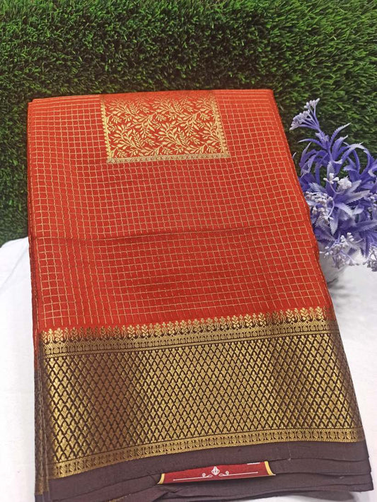 Pure Mysore Silk Saree.