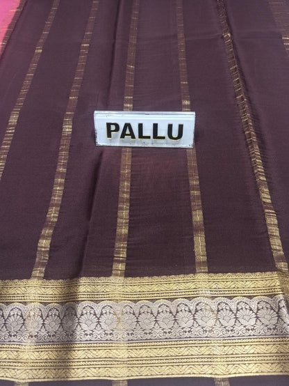 Pure Mysore Silk Saree.